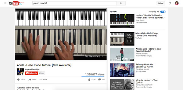 piano tutorial youtube
