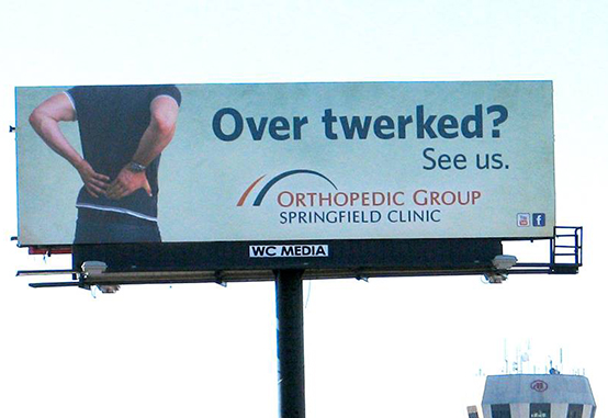 Tailgating billboard