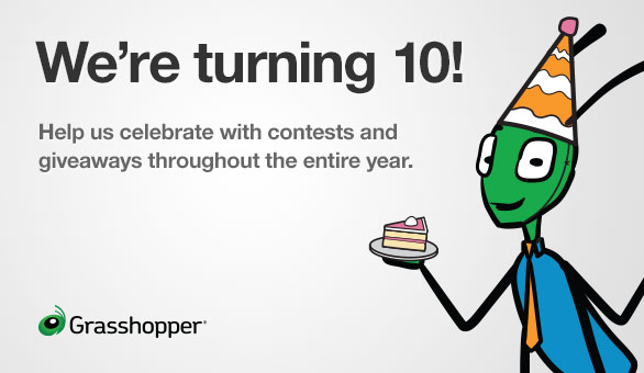 Grasshopper is turning 10