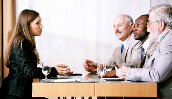 Woman Interviewing