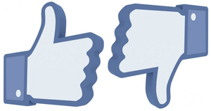 Facebook Like and Dislike Logo