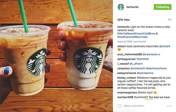 starbucks instagram