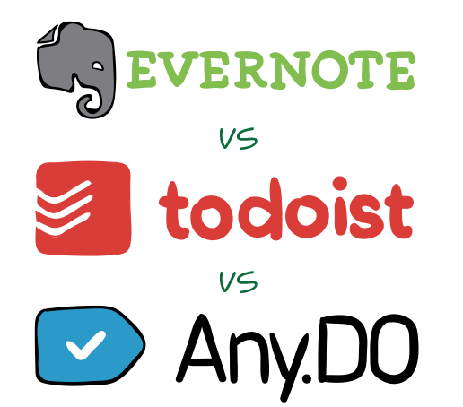 Evernote vs. Todoist vs. Any.do