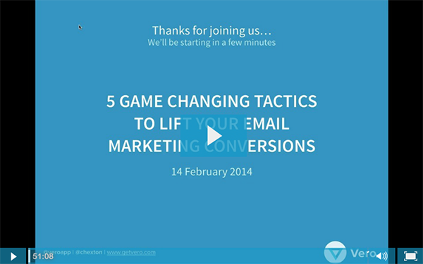 email marketing conversions webinar